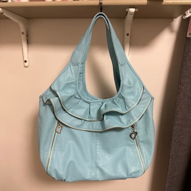 빈티지 민트 호피 레이스 가방 숄더백 오네갸루 로걀 라떼 발레코어 긱시크