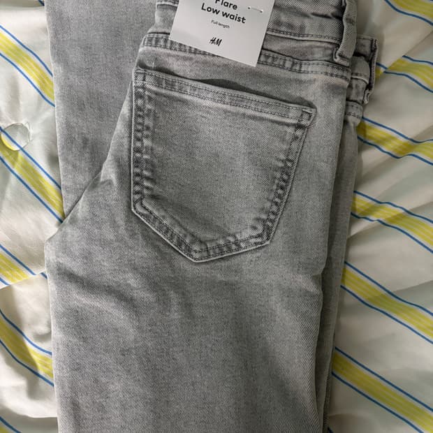 H&M 로우라이즈 팬츠