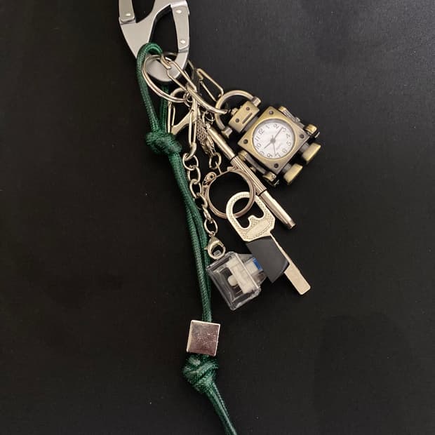 빈티지 로봇시계 키링