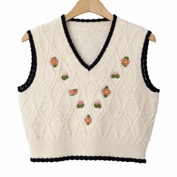 니지 엑시즈팜깔 모리걸st 니트 베스트