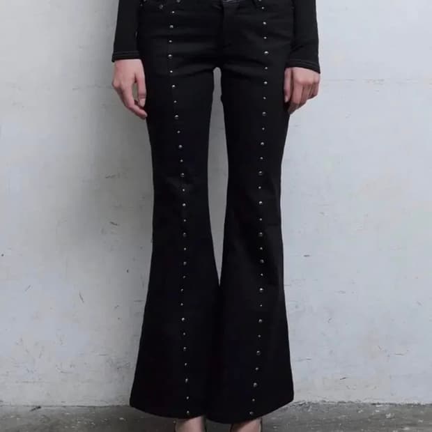 힐다 젬 스톤 부츠컷 팬츠