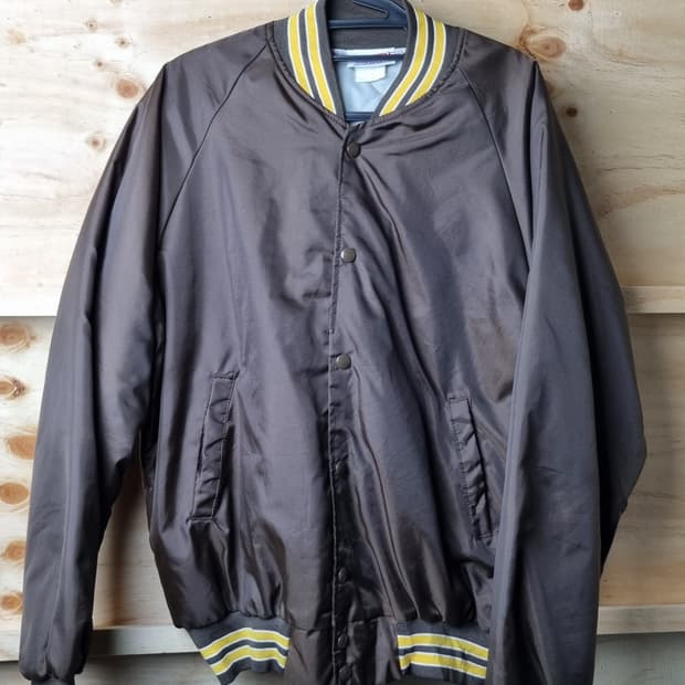 HARTWELL SPORTS 빈티지 스타디움 점퍼 브라운 XL