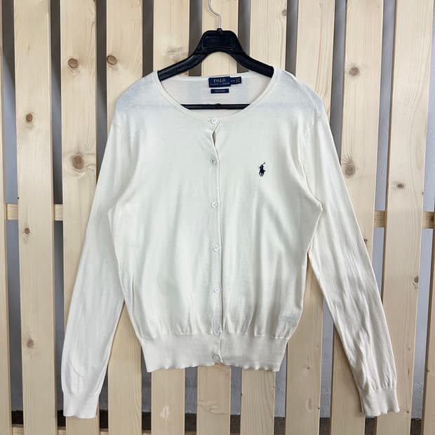 (S) 폴로 랄프로렌 크림 니트 가디건