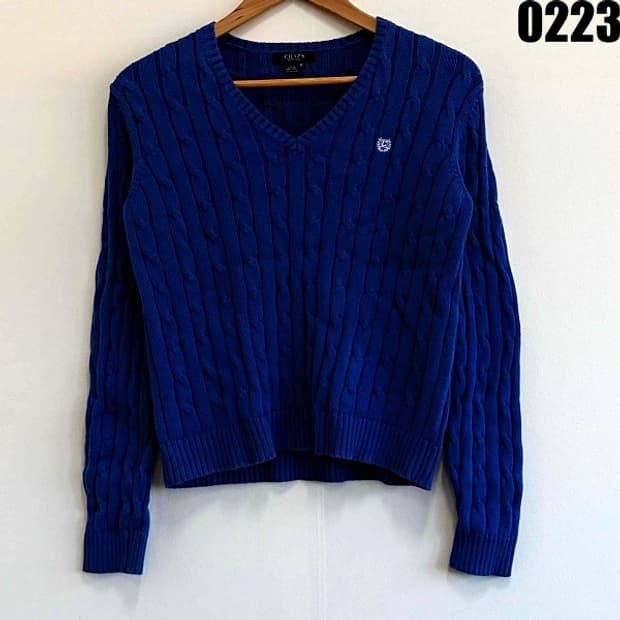 챕스 랄프로렌 꽈배기 니트 스웨터 M 