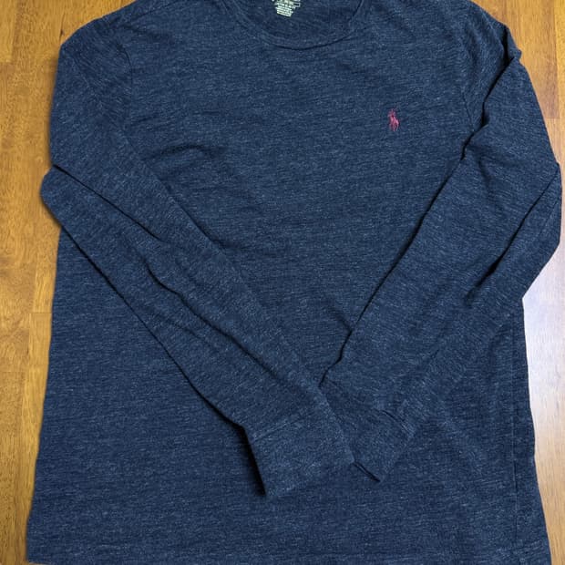 [slim L / 100] 폴로 랄프로렌 그레이 긴팔 티셔츠