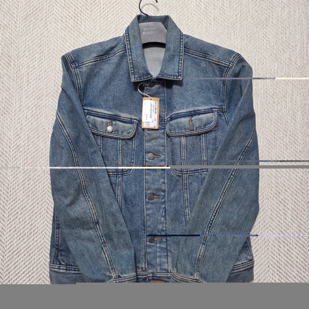 [새상품/XL]김원중 착용 아페쎄 vest us jean 청자켓