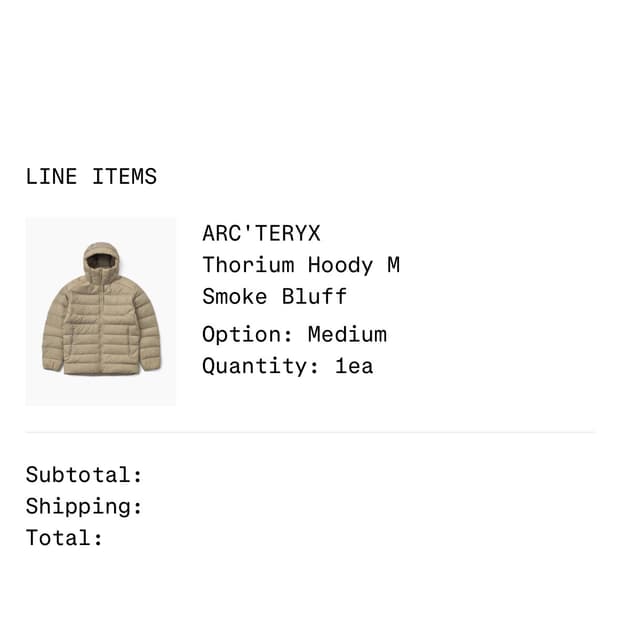 아크테릭스 토륨 후디 스모크 블러프