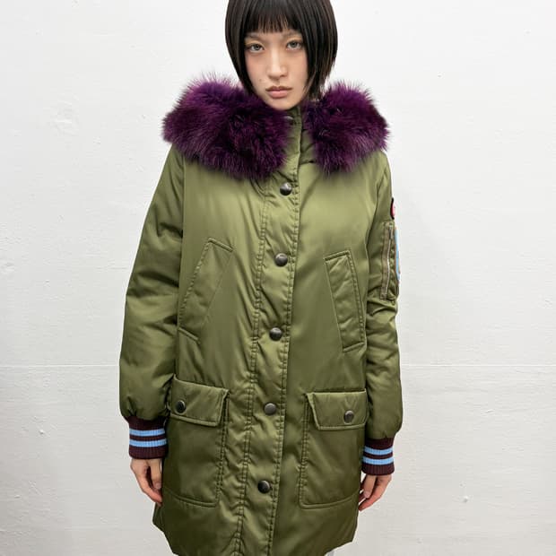 미우미우 2017F/W 퍼 트리밍 파카