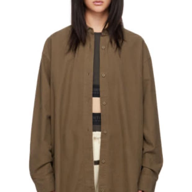 Fear of God Essentials 오버사이즈 셔츠 XS