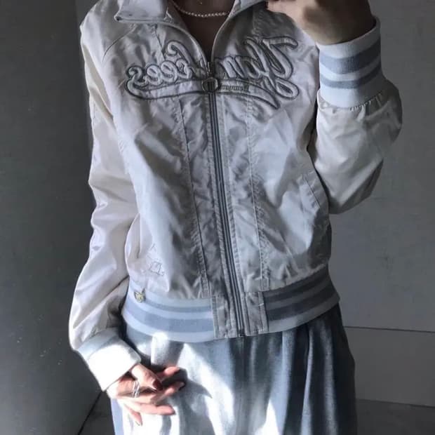 MLB 실버 바시티자켓