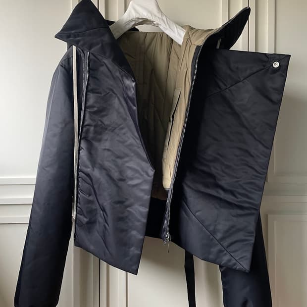 릭오웬스 엘리스 크롭 봄버자켓