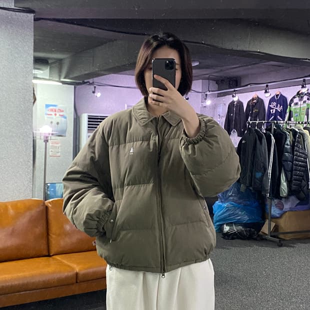 예일 스몰로고 다운 푸퍼 패딩 자켓 B2800