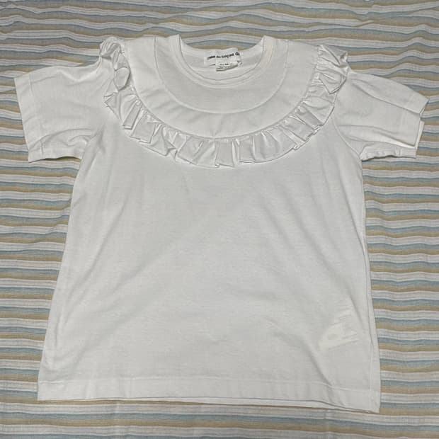 Comme des Garcons GIRL 프릴 크루넥 티셔츠 M