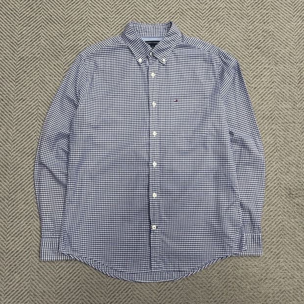 타미힐피거 잔체크 셔츠 v1877