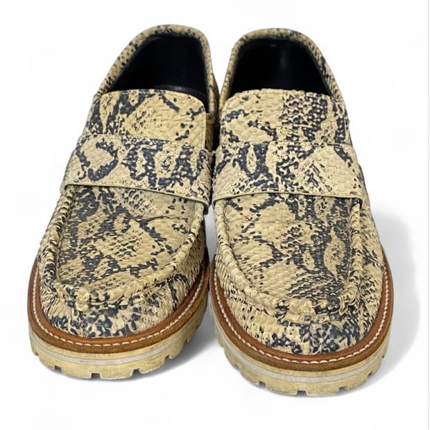 미하라 야스히로 파이톤 로퍼 구두