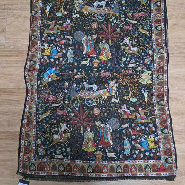 새제품 택포30만)25fw드레익스 무굴 스카프 그린