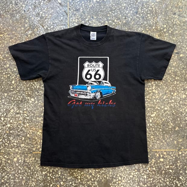 Early 00s Route 66 티셔츠 L