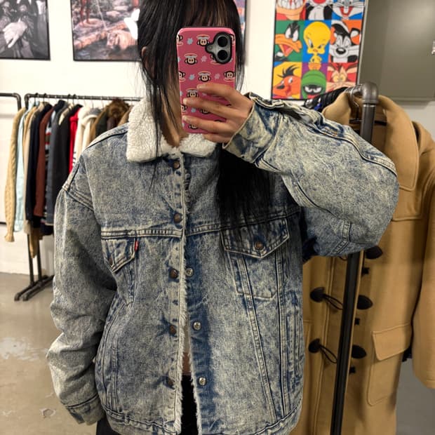 리바이스 USA 데님 양털자켓