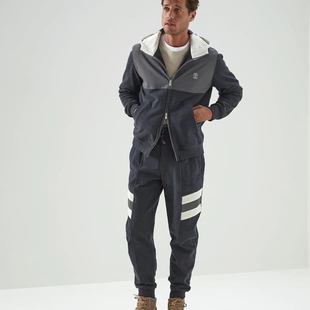 쿠치넬리 콘트라스트 컬러블록 신상 자켓