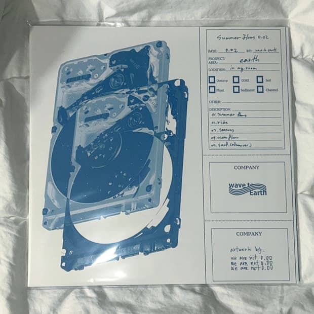 wave to earth 웨투얼 LP 미개봉