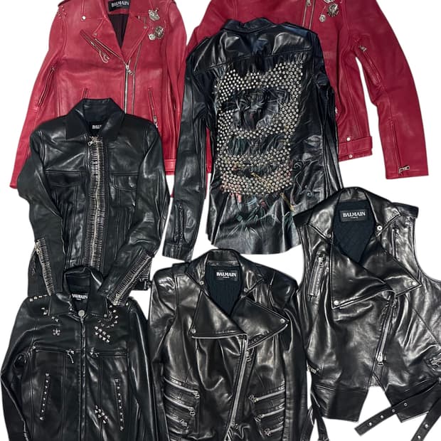 데카르넹 발망 레더 자켓