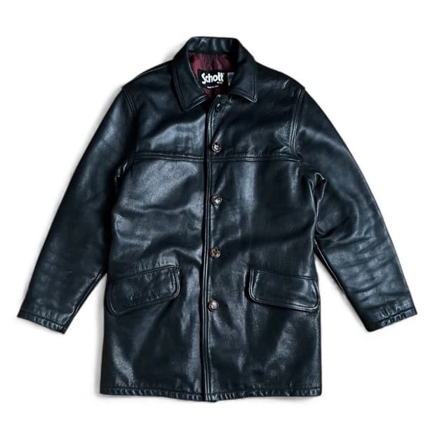 빈티지 쇼트 schott 레더 카코트 36