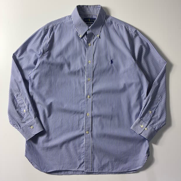 Polo  폴로 랄프로렌 자수 코튼 스트라이프 셔츠 