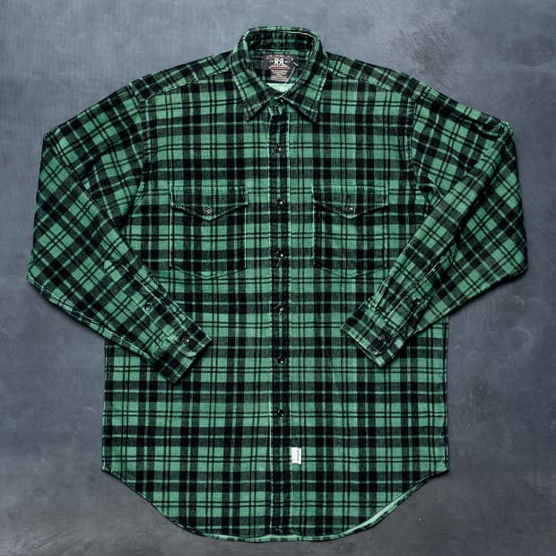 RRL 더블알엘 빈티지 코듀로이 체크셔츠 