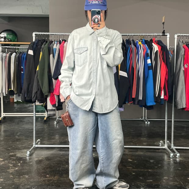 GAP 연청 데님 셔츠