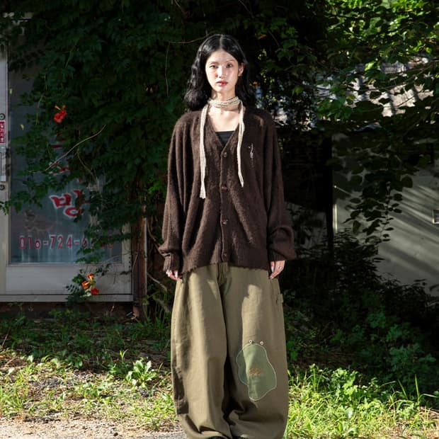 루나키후 후와후와 루즈핏 가디건 새상품