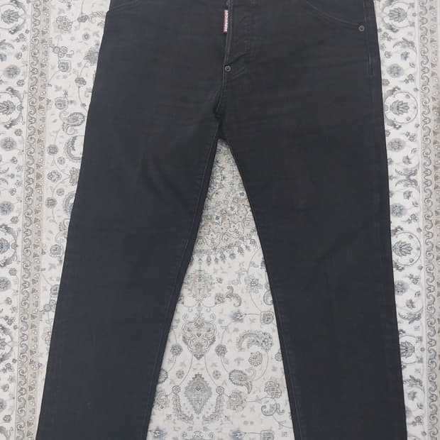 디스퀘어드2 블랙 스키니 데님 팬츠 48 (29-31)