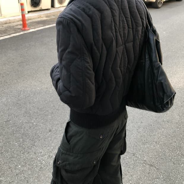 생로랑 10fw 런웨이 피스 밀리터리 봄버 자켓