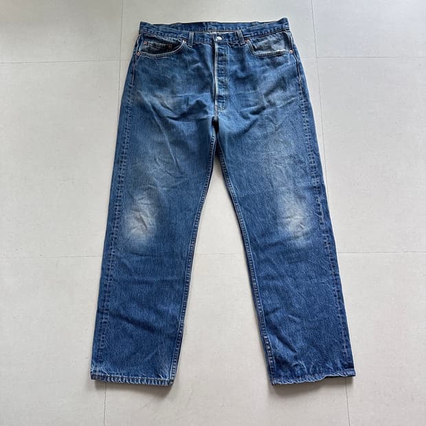 91년 생산 리바이스 501 MADE IN USA 데님 W40 L32