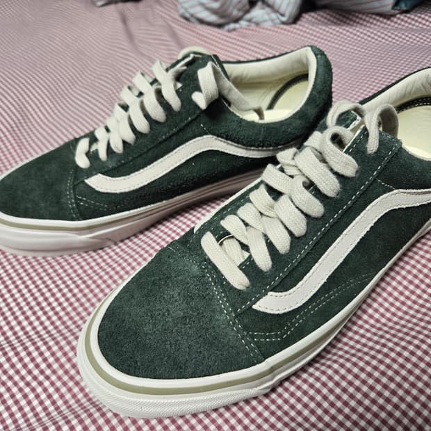 반스 LX OLD SKOOL SHAG SUEDE KELP