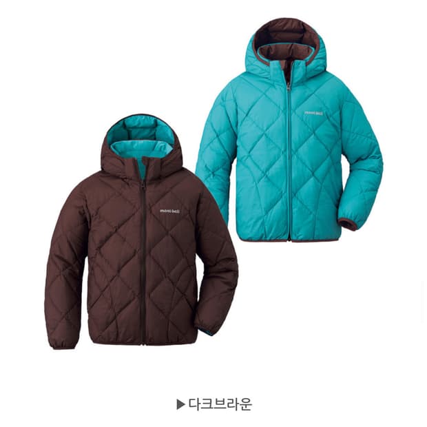 montbell 몽벨 키즈 리버시블 다운파카