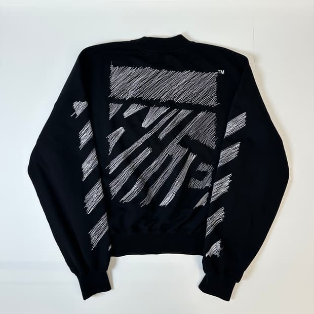 오프화이트 스트라이프 디아스 스웻셔츠 M