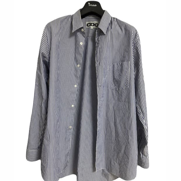 (L)CDG 블루 스프라이트 포켓 셔츠