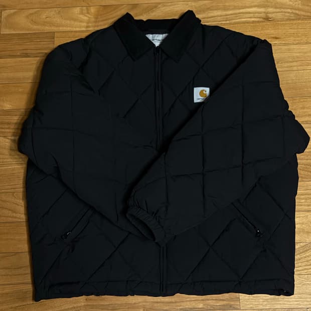 [XL] 칼하트 wip mortan 퀼팅패딩 (블랙)