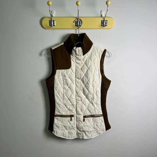 자라 베이직 스웨이드 퀄팅 베스트 S