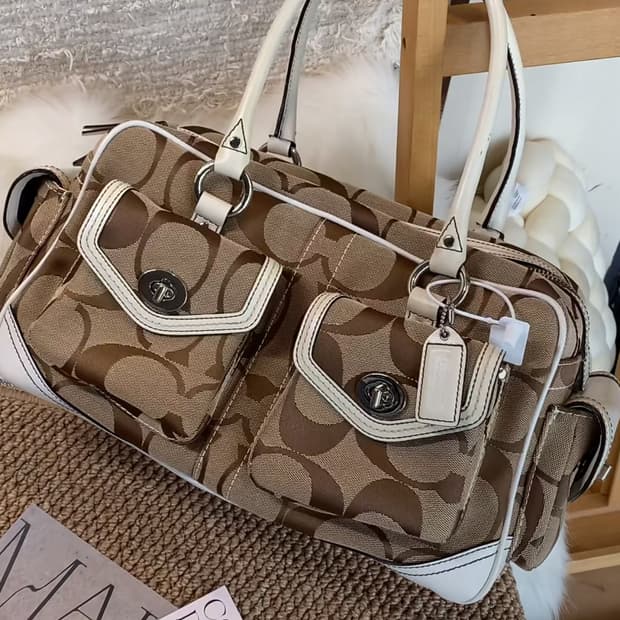 coach vintage turnlock hobo bag 코치 바게트백