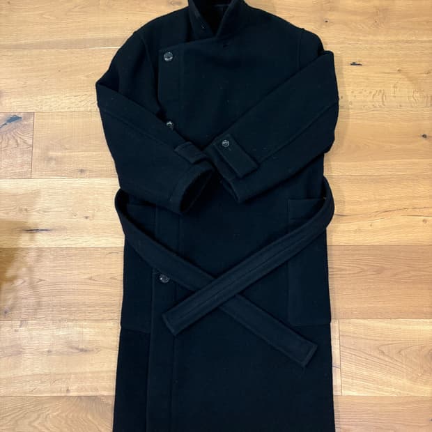 Lemaire 22FW wrap coat 블랙 xxs