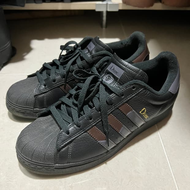 [280] 아디다스 X 다임 슈퍼스타 ADV 카본 그레이 파이브