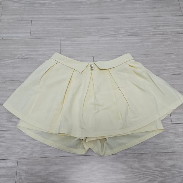 CHU XXX 연노랑 치마바지 롤리타 모리걸