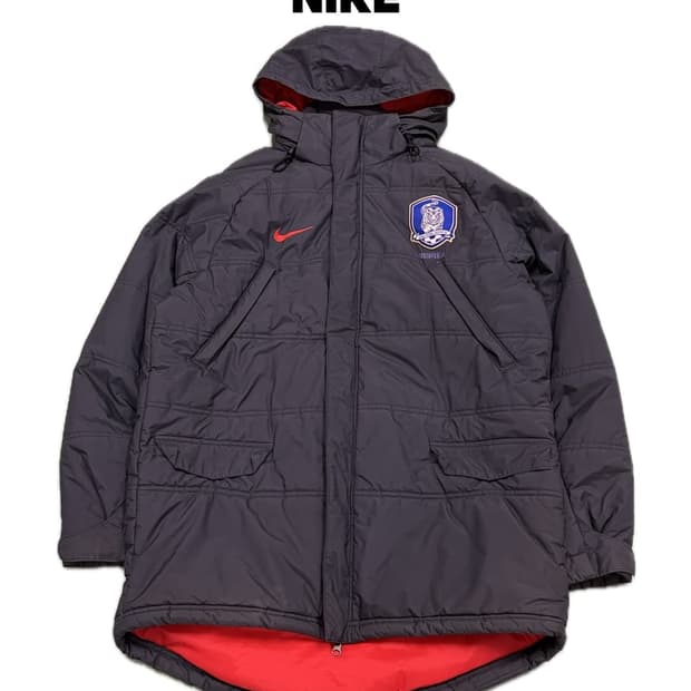 (M) 나이키 00s 올드스쿨 국가대표 2way 솜패딩 자켓