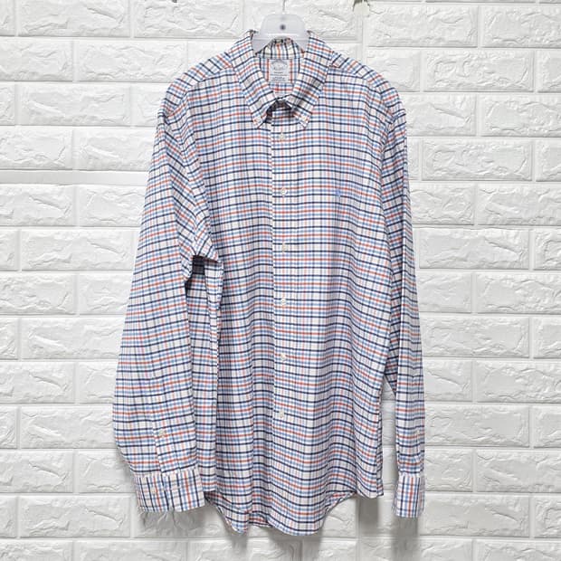 브룩스브라더스 체크 셔츠 XL