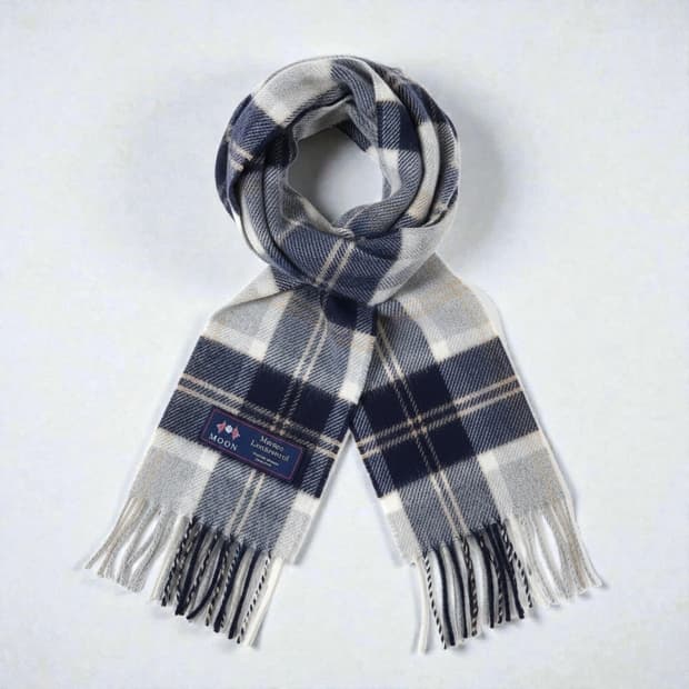 아브라함문 문트레이드 메리노울 체크 머플러