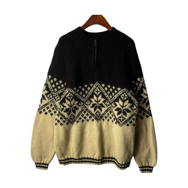 [J.Crew] 제이크루 반집업 노르딕 울 니트