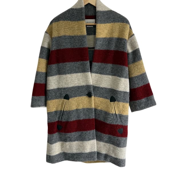 이자벨마랑 에뚜왈 가브리에 스트라이프 코트