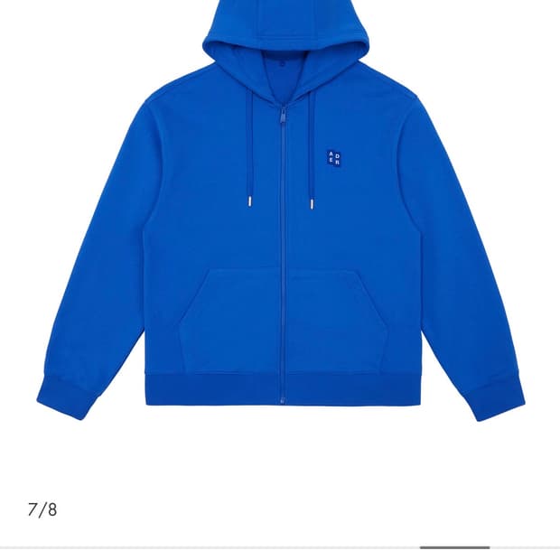 아더에러 시그니처 라인 후드티