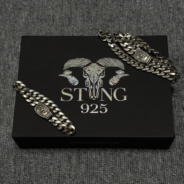 스팅925 램스컬 목걸이 & 팔찌